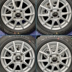 商談中」❼145/80R13 新品冬用タイヤと中古ホイールとナット付き