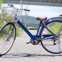 ２７インチ自転車.スタンド新品 タイヤ溝十分
