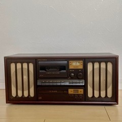 日本コロンビア社製　GP-15  CDカセットデッキ（アンティーク調）