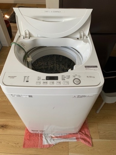 洗濯機SHARP 5.5k  2020年製