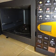 【ジャンク品】National NE-NS6 オーブンレンジ　ブラックの画像