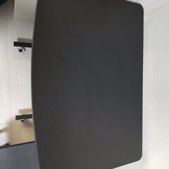 スタンディングデスク　ブラック　折り畳み　自宅まで引き取り　キャスター式の画像