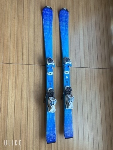 カービングスキー120cm 金具付き　ストックセット