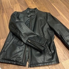 合皮　ライダースジャケット