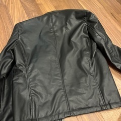 合皮　ライダースジャケットの画像