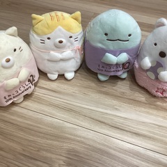 すみっコぐらしぬいぐるみ　3個セット　しろくまはおまけ