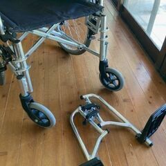 ★値下げしました★【車椅子】ミキ BAL-3 多機能型 自走型車いす ブルー【中古美品】の画像