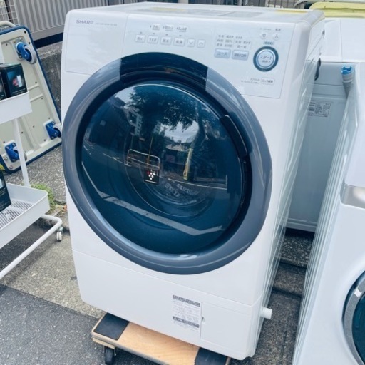 《売約済》シャープ SHARP ES-S7B-WL [ドラム式洗濯乾燥機（洗濯7kg・乾燥3.5kg） プラズマクラスター搭載 左開き ホワイト系] ドラム式洗濯乾燥機 ドラム式洗濯乾燥機　ドラム洗濯機　ドラム式洗濯機　洗濯機　乾燥機　乾燥付き　乾燥機能付き　検　2018年　まとめ洗い マンション　タイプ　一人暮らし