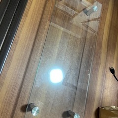 テレビ台　ガラス製スタンドの画像