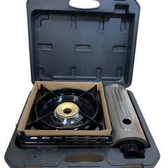 23C117_ジ3 【未使用品】Iwatani イワタニ カセットフー 「風まる」 CB-KZ1 専用ケース付き カセットコンロ キャンプ 【美品】の画像