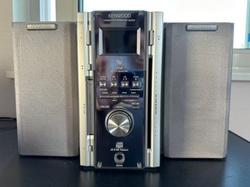 ケンウッド　MD CDコンポ　2003年　リモコン付き　傷あり