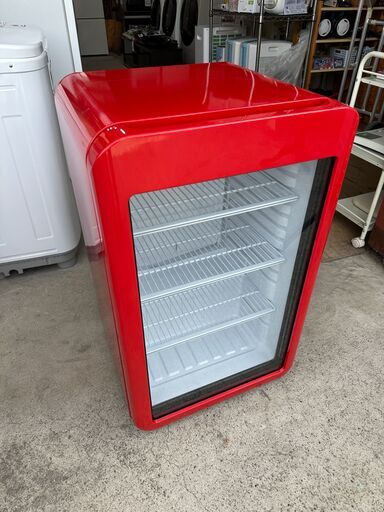 【動作保証あり】Hijiru 2020年 HJR-RK100RD 95L レトロ調 冷蔵ショーケース【管理KRR533】