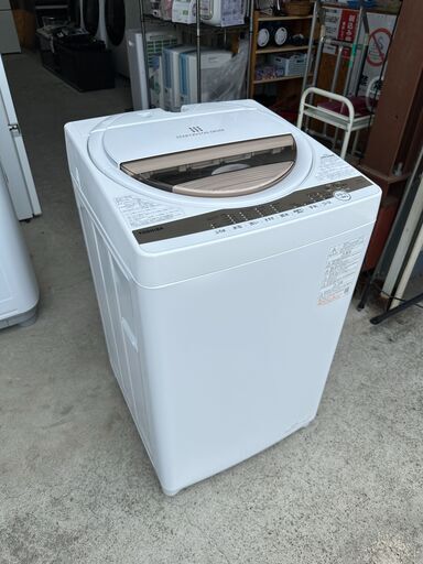 【動作保証あり】TOSHIBA 東芝 2022年 AW-6GM1 6.0kg 全自動洗濯機【管理KRS615】
