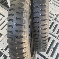 ブリジストン 荷車用タイヤ、チュウブ付き(2本セット)の画像