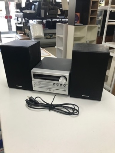 ☆値下げ☆取引場所　南観音　K2309-102 Panasonic CDミニコンポ　2011年製　SA-PM02 USB AM ラジオ未確認　リモコン　AM アンテナ不足