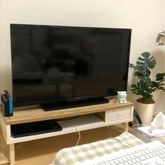 40vテレビ＋韓国風テレビ台🖥❣️の画像
