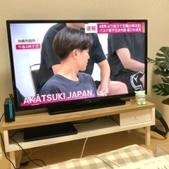 40vテレビ＋韓国風テレビ台🖥❣️の画像