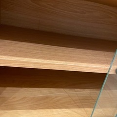 ②無印良品MUJI ステンレスユニットシェルフガラス引き戸食器棚 ②無印良品MUJI ステンレスユニットシェルフガラス引き戸食器棚