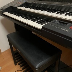 鍵盤　無料　ヤマハエレクトーンHS-5 椅子付きの画像