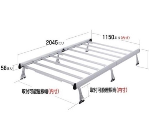 軽バン用ルーフキャリア