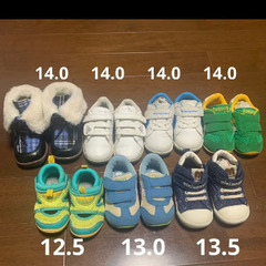 子供　スニーカー　ブーツ　アシックス　adidas コンバース　...