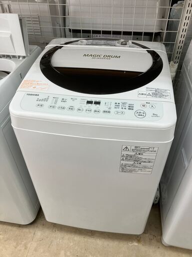 TOSHIBA 東芝 6㎏洗濯機 2017 AW-6D3M No.7035● ※現金、クレジット、スマホ決済対応※