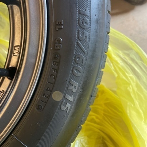 アルミホイールセット15x6.5J ＋38  195/60R15