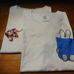 graniph グラニフ ユニセックスＴシャツ２枚 SSサイズの画像