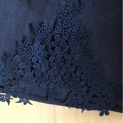 アクシーズファム　ガウチョパンツ　黒色の画像