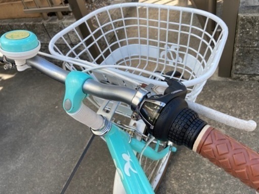 【引渡希望】MAHALO ミントグリーン 自転車 20インチ 自転車 20インチ ミニベロ 小径車 アルミボディ LEDブロック