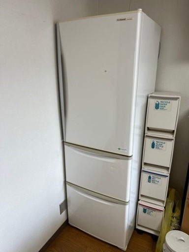 9/14まで！値下げ！パナソニック ナショナル 冷蔵庫(365L 右開き) NR-C375M-W（ハーモニーホワイト）