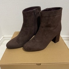 ブラウン　ショートブーツ　23cm