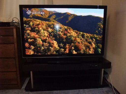 商談中　Panasonic 50型 プラズマテレビ   YAMAHA シアターラック（テレビ台）セット