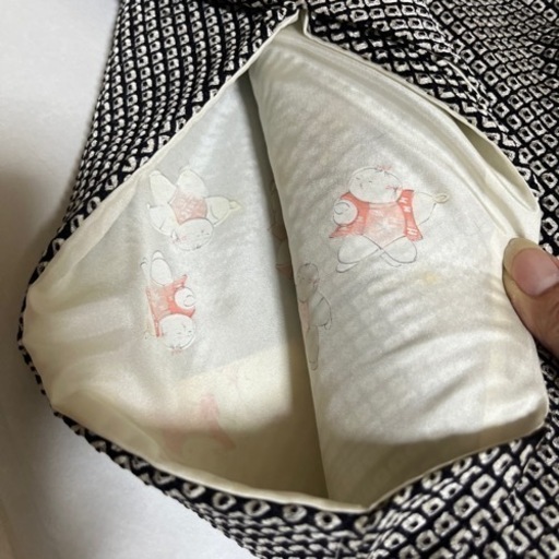 着物 羽織 黒x絞り