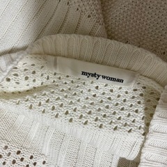 misty woman✳︎透かし編みニット✳︎ノースリーブの画像