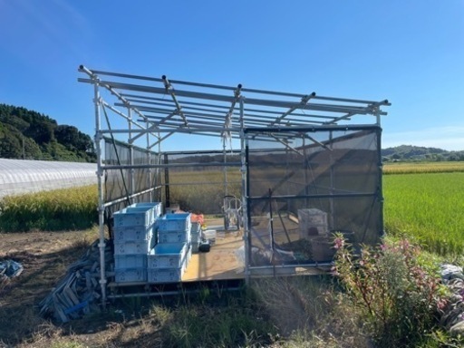 作業小屋　足場材　12畳