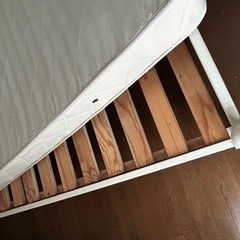 【9/15掲載終了予定】姫系ベッド&キャビネットセット　白　木製　フレーム分解渡しの画像