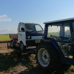 旧車丸目、三菱ダンプ、軽トラック、四駆、無論エアコンパワステ無し、本気の方希望、三菱ダンプは籾殻運搬専門に使用田んぼに籾殻まけます、リミテッドスリップデフ、スパーロー付きミッションです、ダイハツエアコンパワステ付きは完了しました、有難うございました‼️の画像