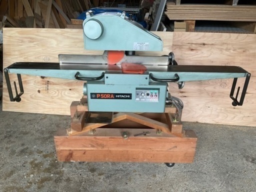 木工機械　日立(造作用)直角二面カンナ盤