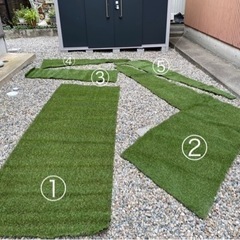 人工芝、防草シート、補修テープ 端材の画像