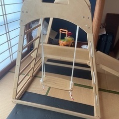 【取引決定しました】室内用ジャングルジム　ブランコ うんてい すべり台の画像