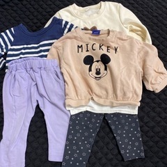 レギンス２枚　トップス３枚　80㎝