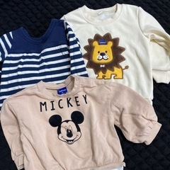 レギンス２枚　トップス３枚　80㎝の画像