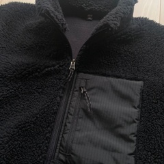 フリースボアジャンパー★ユニクロ L ブラックの画像