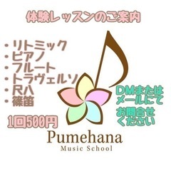 ピアノ・フルート・篠笛・尺八　生徒さん募集中！！の画像