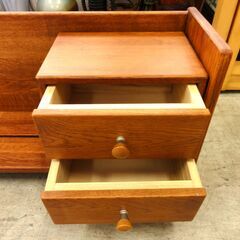 デスク用 スライドラック 木製 幅80×奥20×高31㎝ 引き出し付き 学習机 収納 家具 札幌市 中央区 南12条の画像