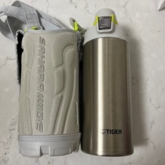★タイガー水筒1ℓ サハラ　ステンレスボトル　グレー🩶の画像