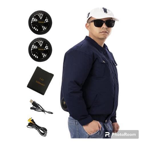 【破格】空調服　バッテリー付き　XL ネイビー