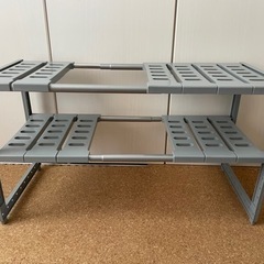 募集終了　伸縮式シンク下整理ラックの画像