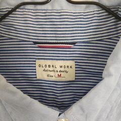 GLOBAL WORK 7分袖シャツ メンズMサイズの画像